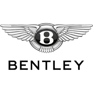 The Bentley logo, featuring a winged 'B' emblem.