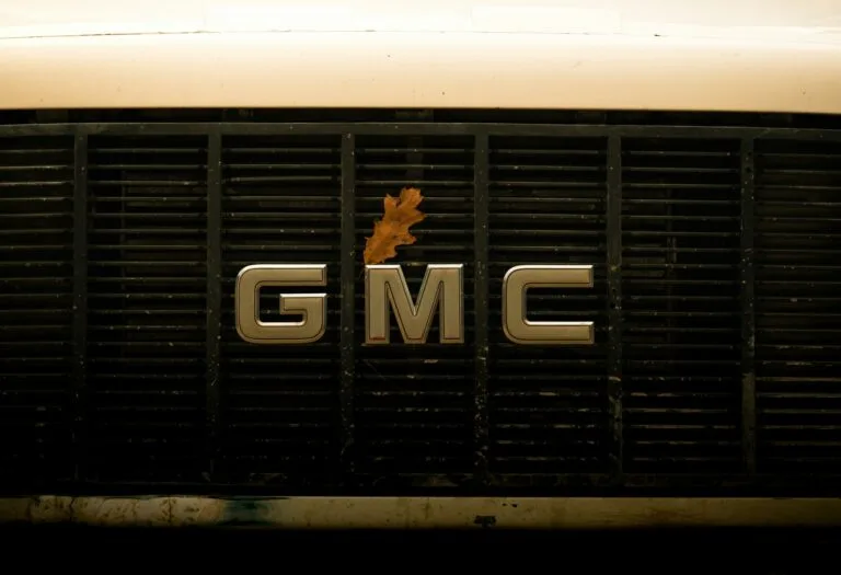 GMC emblem on a vehicle grille